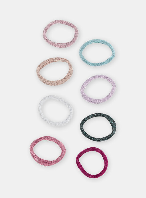 8 gomas de color con brillo para niña SYAJOELA1 / 23WI0182ELA304