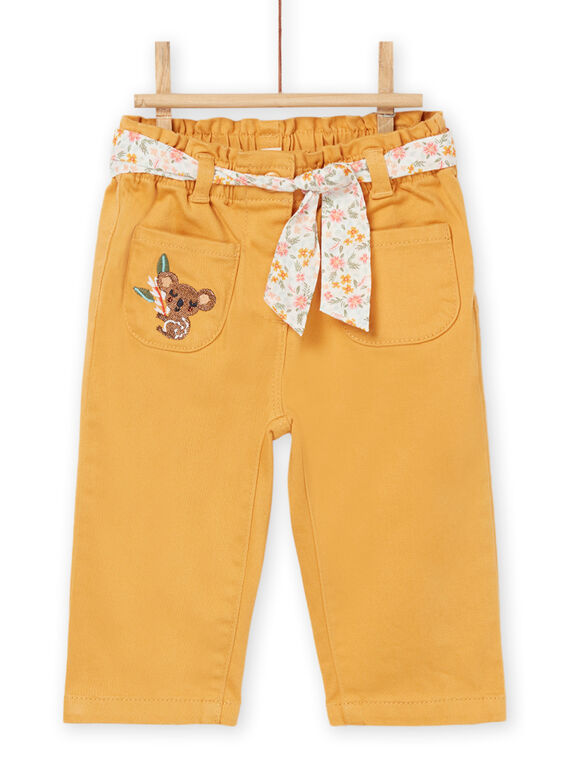 Pantalón con cinturón con estampado floral RIMAGPAN2 / 23SG09T2PANB107