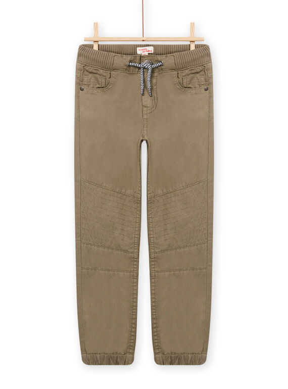 Pantalón de twill de color verde caqui para niño NOJOPAN1 / 22S90275PAN604