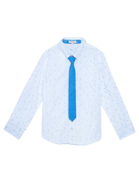 Camisa de color blanco con estampado para niño JOSOCHEM1 / 20S90282CHM000