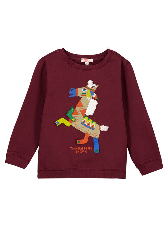 Sudadera de color burdeos GOVIOSWE / 19W902R1SWM711