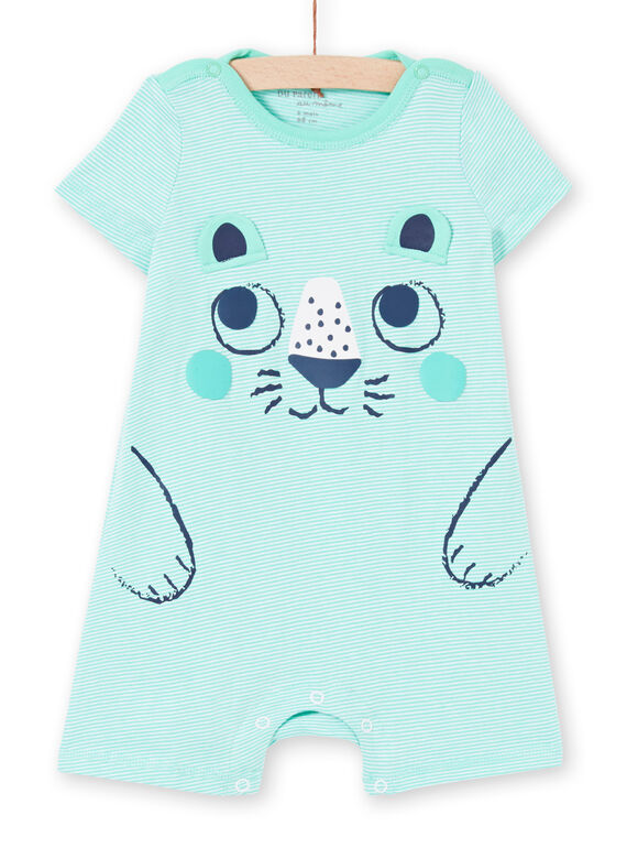 Pelele de color verde agua para bebé niño MEGAGRELIO / 21WH1431GREG626