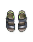 Sandalias de piel de color azul marino ROSANDNEON / 23KK3664D0E070