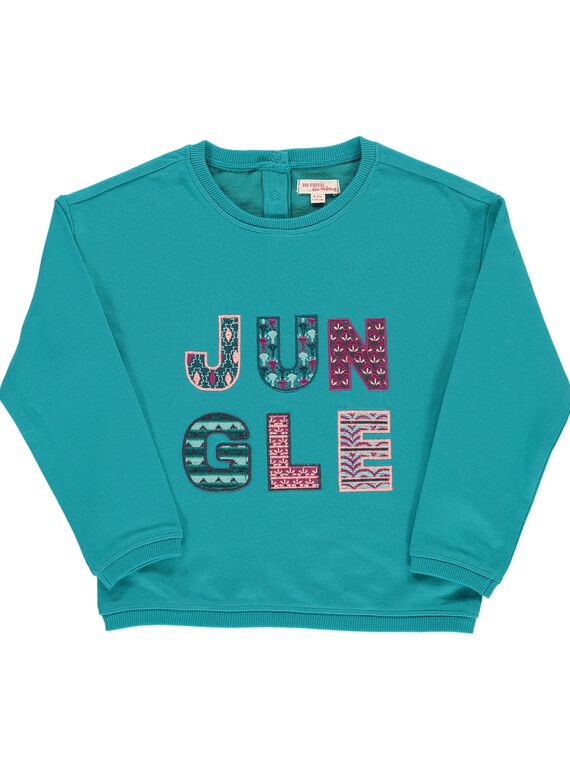 Girls' lightweight sweatshirt CADOUSWEA / 18S901J1SWE202