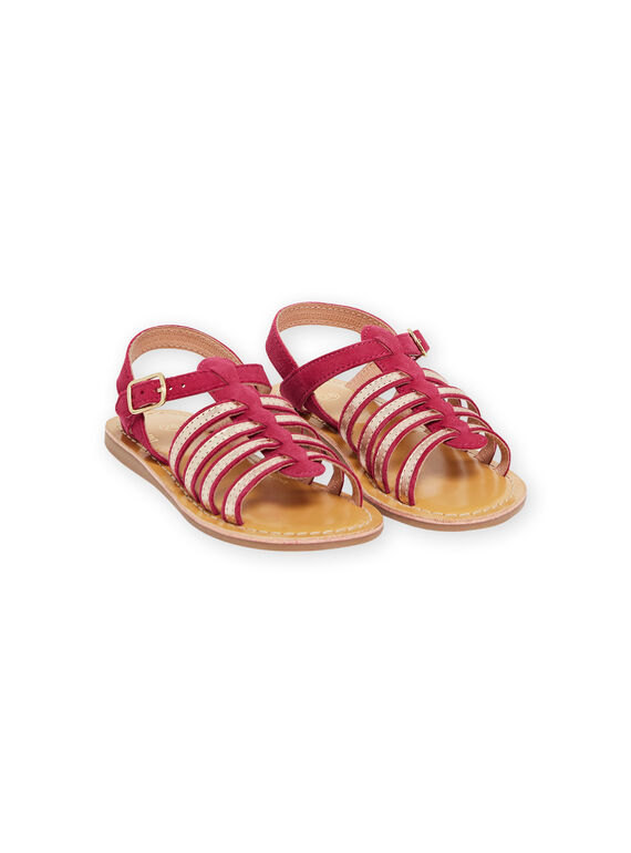 Sandalias romanas de color fucsia para niña NASANDANNE / 22KK354FD0E304