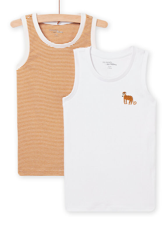 Pack de 2 camisetas de tirantes a juego para niño NEGODELSIN / 22SH12I2HLI812