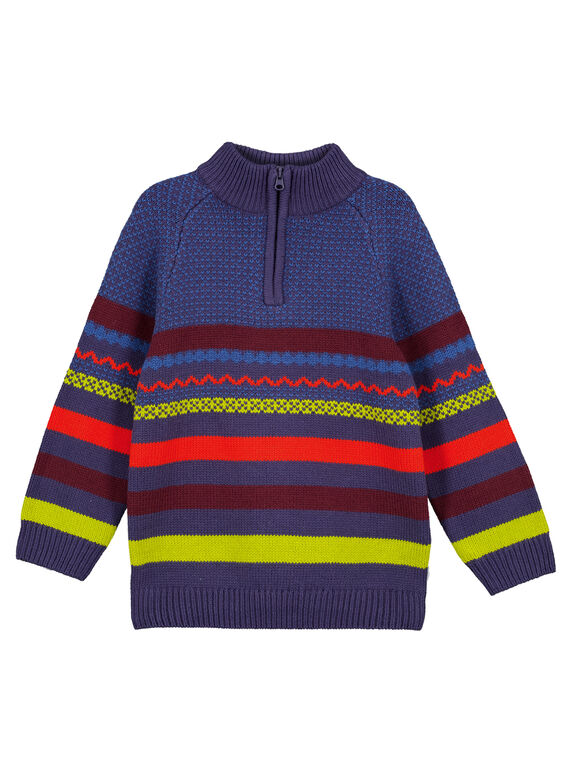 Jersey de jacquard de cuello camionero GOVIOPUL / 19W902R1PULC204