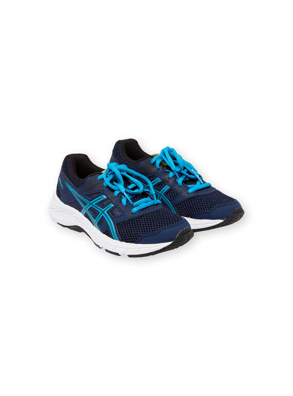 Zapatillas de color azul marino y turquesa Asics para niño GGCONTENDG / 19WK36P2D4Q070