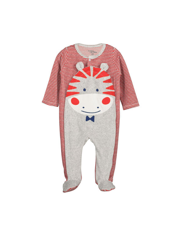 Pelele con estampado de hipopótamo para bebé niño FEGAGREZEB / 19SH1441GRE099