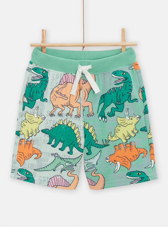 Bermudas opalinas con estampado de dinosaurios para niño TOCOBER3 / 24S902N2BERG622