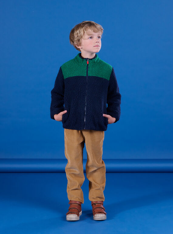 Cárdigan de sherpa de manga larga POMUGIL1 / 22W902R1GILC243