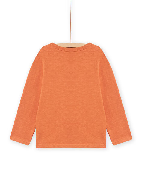 Camiseta de color rojizo con estampado de tiburón para niño NOVITEE2 / 22S902M1TML408