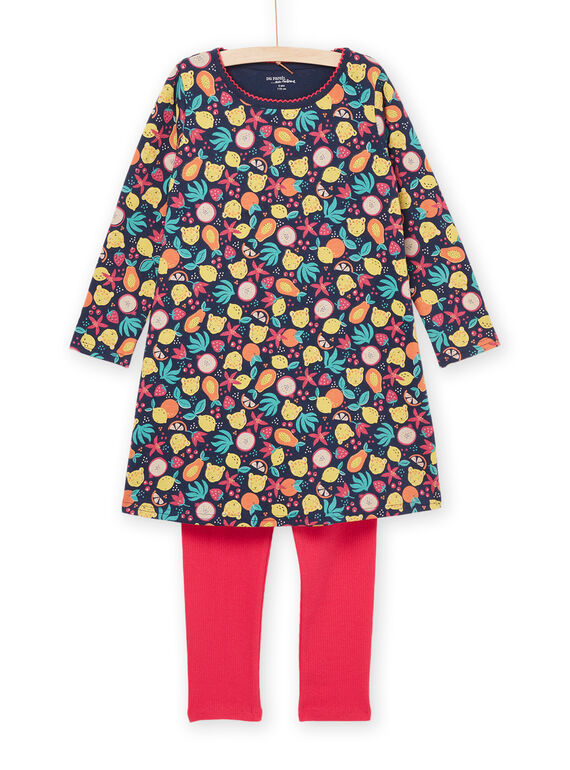 Conjunto de camisón y leggings con estampado de frutas PEFACHUFRU / 22WH1121CHN070