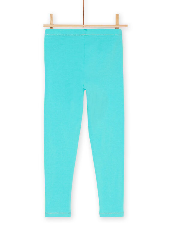 Leggings de color azul jade con cintura elástica RYAJOSLEG5 / 23SI0176CALG603