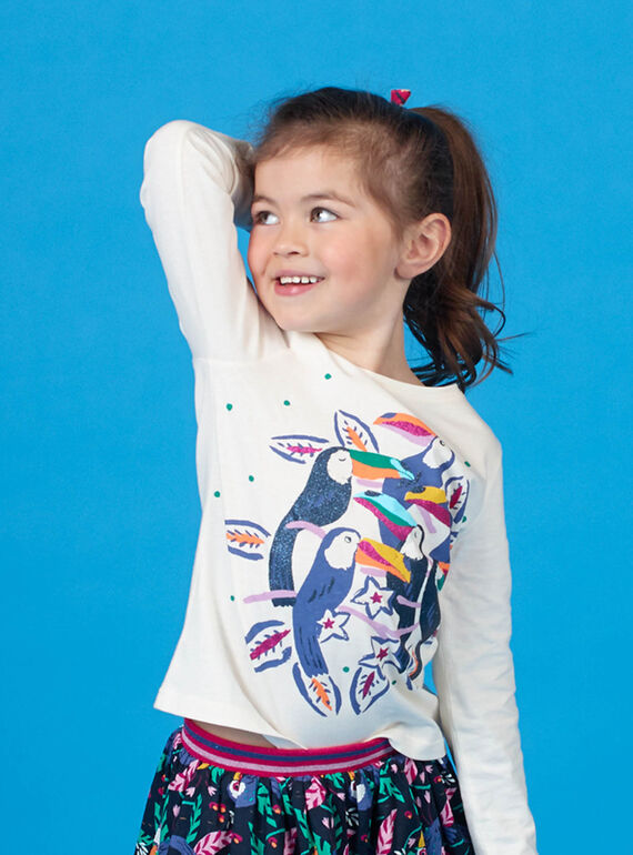 Camiseta de manga larga con estampado de tucanes LANAUTEE2 / 21S901P2TML001