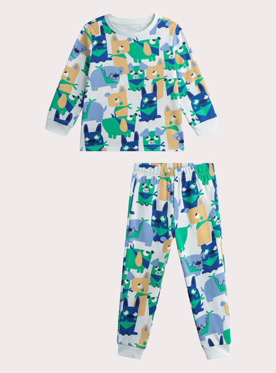 Pijama estampado azul para niño WEGOPYJMIX / 25SH1295PYJC236