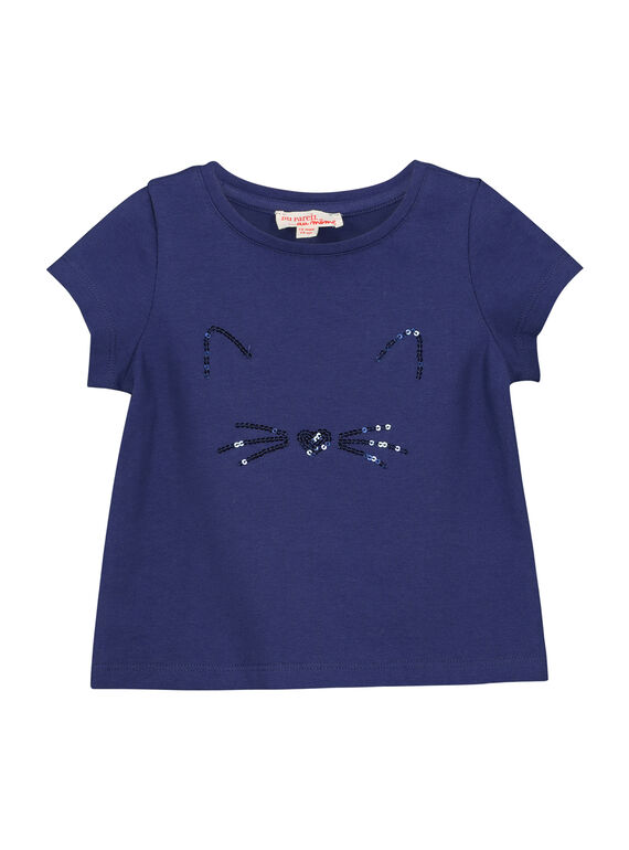 Camiseta de manga corta para bebé niña FIJOTI4 / 19SG0934TMC703