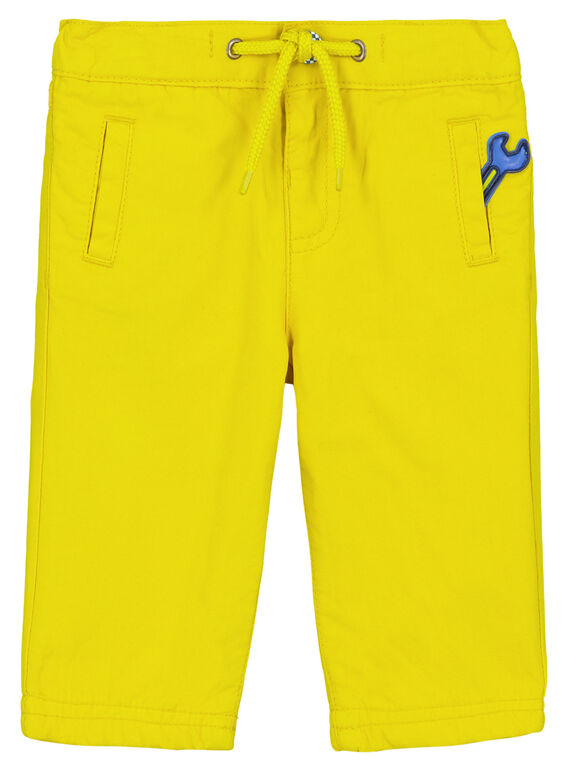 Pantalón de color amarillo GUJAUPAN2 / 19WG10H2PANB114