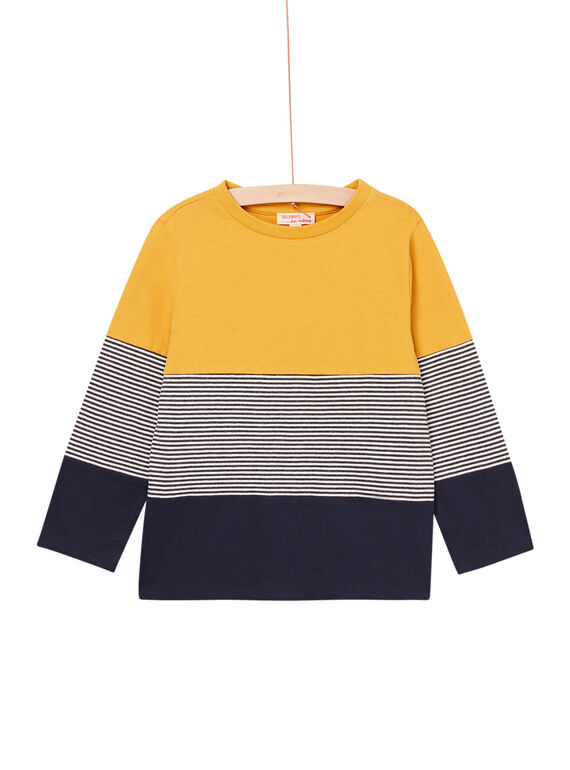 Camiseta de color block de manga larga POJOTIDEC2 / 22W902B9TML106