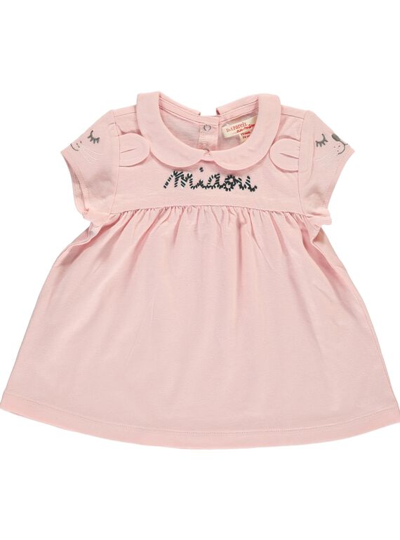 Baby girls' short-sleeved T-shirt CIBENBRA / 18SG09G1BRA321