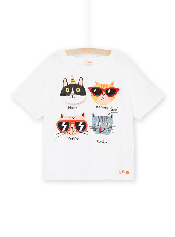 Camiseta de manga corta con estampado de gatos ROSPATI5 / 23S902P5TMC000