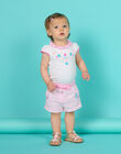 Short rosa de rayas para bebé niña NIFICSHO2 / 22SG09U1SHOD303