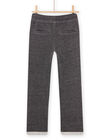 Pantalón con vuelta y cintura elástica de color gris POKAJOG / 22W902L1JGB090