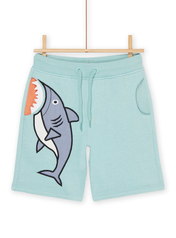 Bermudas azul aguamarina de muletón ROEXOBER4 / 23S902V4BER204
