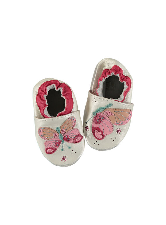 Patucos de piel para bebé niña FNFPAP / 19SK3736D3S301