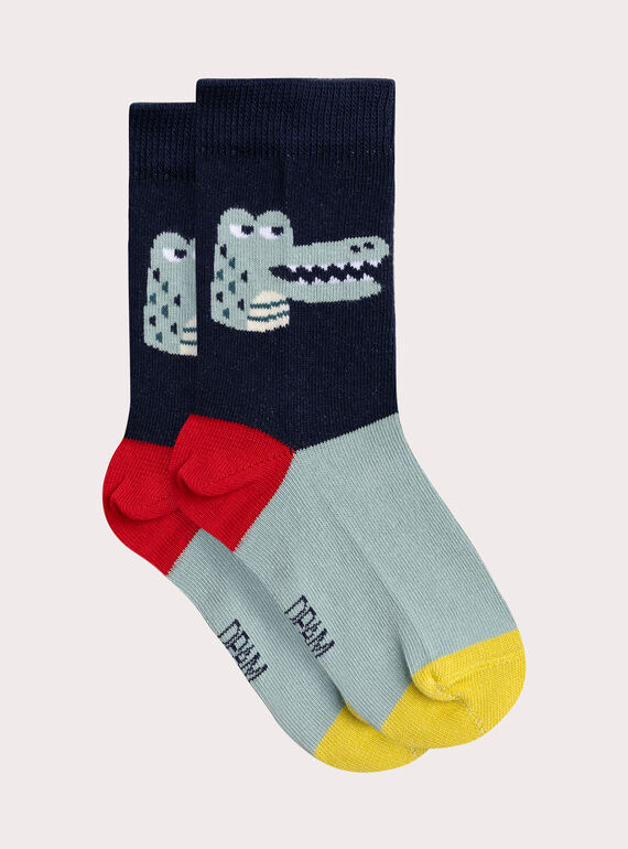 Calcetines coloridos con motivo de cocodrilo para niño VYOJOCHOC1 / 24WI02H1SOQ705