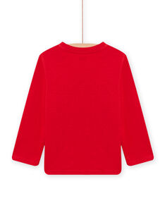 Camiseta roja con estampado Cool Vibes para niño NOJOTEE2 / 22S90273TML050