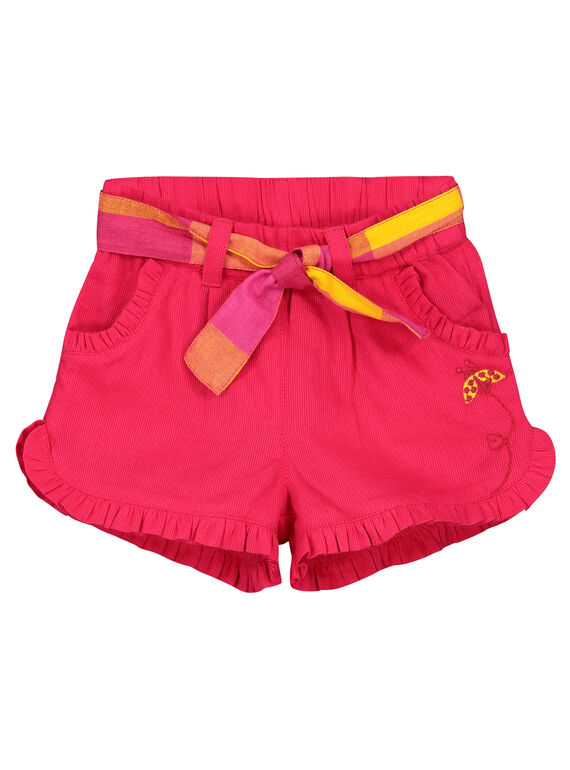 Short con estampado de fantasía para bebé niña FIYESHO2 / 19SG09M2SHO304