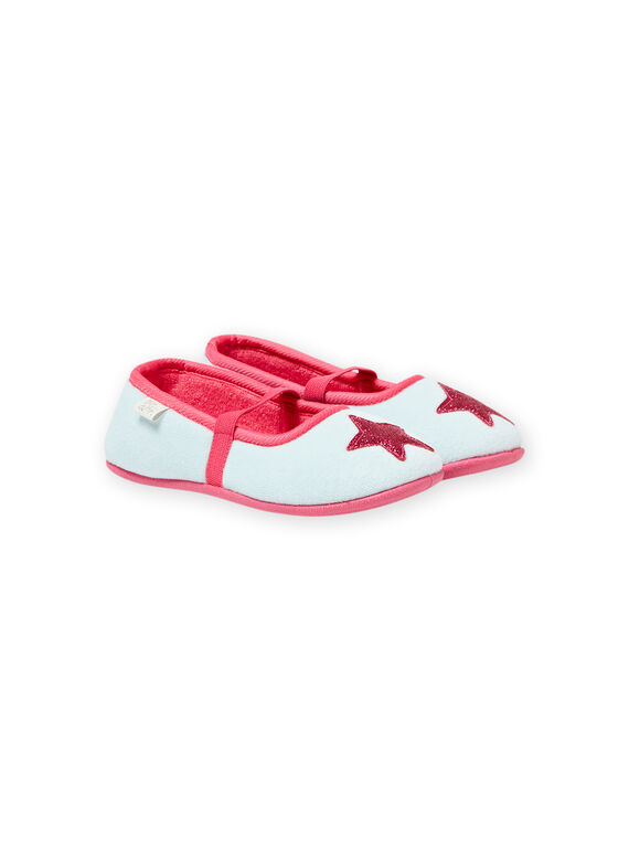 Patucos de color gris jaspeado con estampado de estrella para bebé niña MAPANTSTAR / 21XK3536D07943