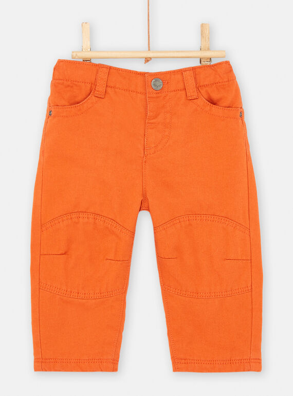 Pantalón naranja para bebé niño SUKHOPAN2 / 23WG10Q3PAN409