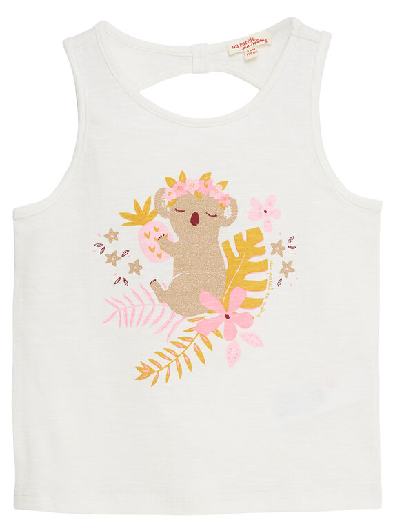 Camiseta de tirantes con estampado de koala JADUDEB1 / 20S901O2DEB001
