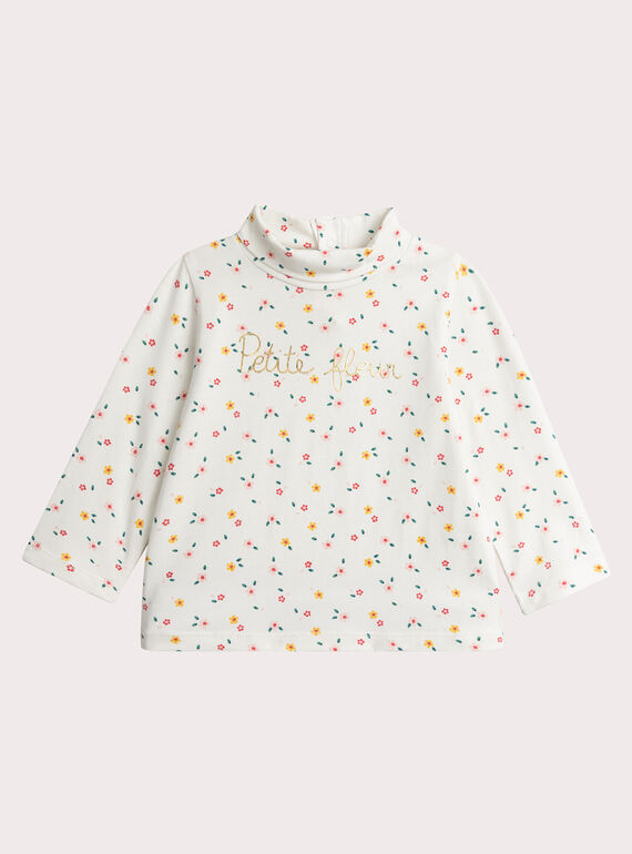 Bajo jersey de manga larga con estampado floral para niña VIROSOUP / 24WG09P1SPL001