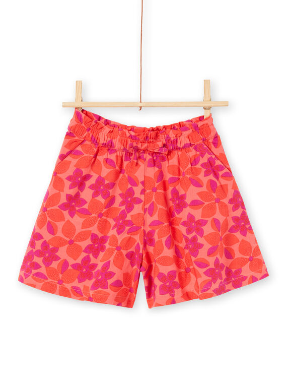 Short coral y violeta con estampado floral LAVISHORT2 / 21S901U2SHO419
