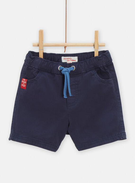 Bermudas de color azul marino para bebé niño TUCLUBER2 / 24SG10O2BER070