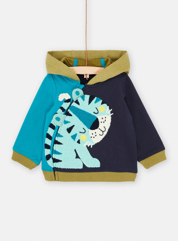 Cárdigan tricolor para bebé niño SUDUGIL / 23WG10P1GILC203