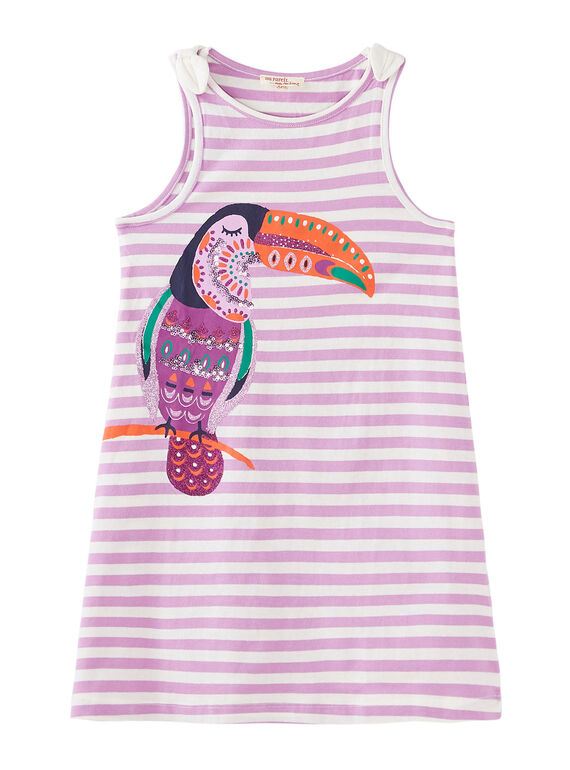 Vestido de color malva JASAUROB4 / 20S901Q4ROB326