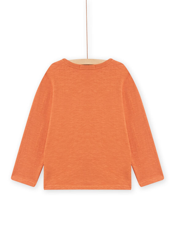 Camiseta de color rojizo con estampado de tiburón para niño NOVITEE2 / 22S902M1TML408