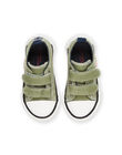 Zapatillas de tela caqui con parche de dinosaurio RUTOILDINO / 23KK3872D16604