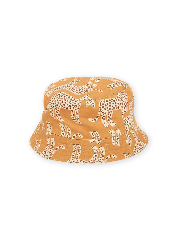 Gorro bob avellana con estampado de jaguares RYOJOCHA6 / 23SI02C5CHA821