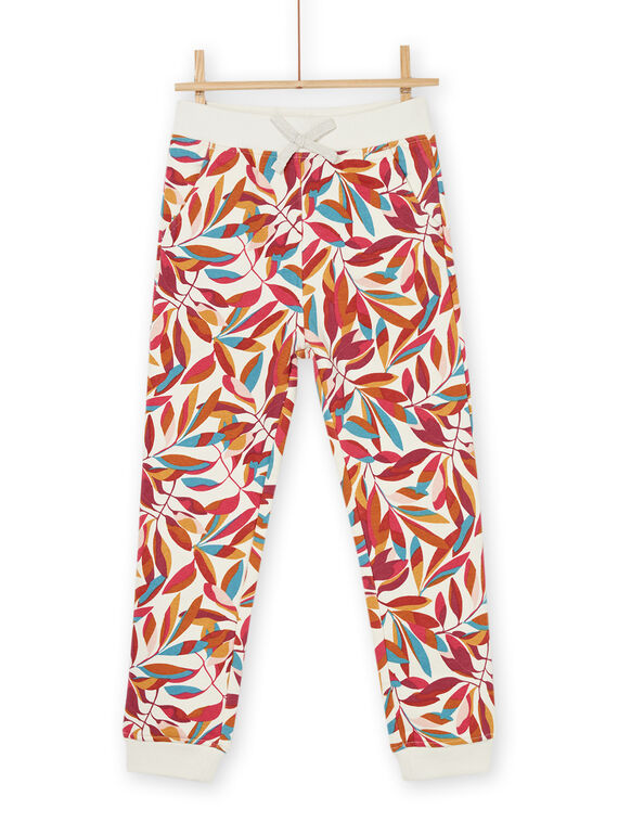 Pantalón de chándal con estampado de hojas PAJOBAJOG1EX / 22W901D7JGB003