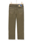 Pantalón liso de color caqui para niño MOKAPAN / 21W902I1PAN628