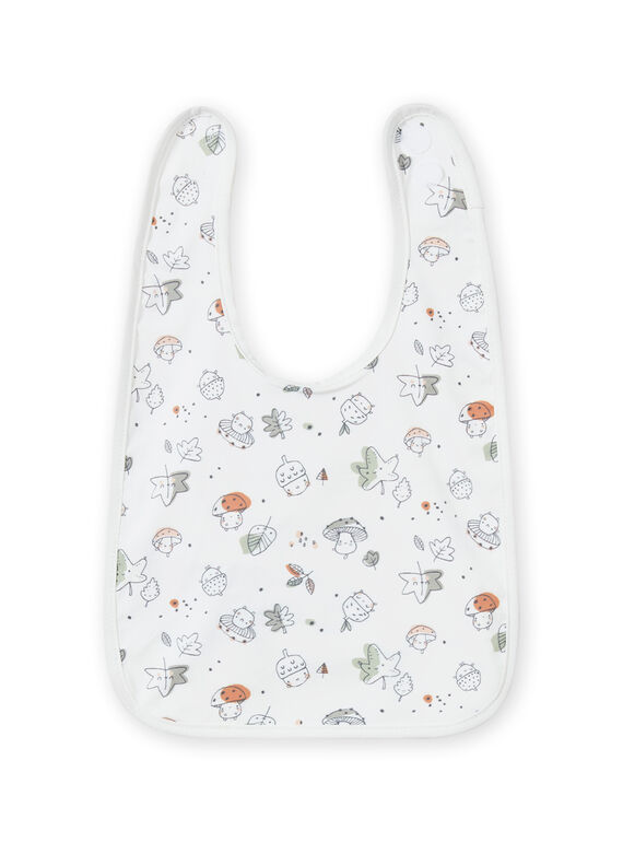 Babero de goma con estampado de fantasía para recién nacido unisex MOU1BAV2 / 21WF4241BAV001