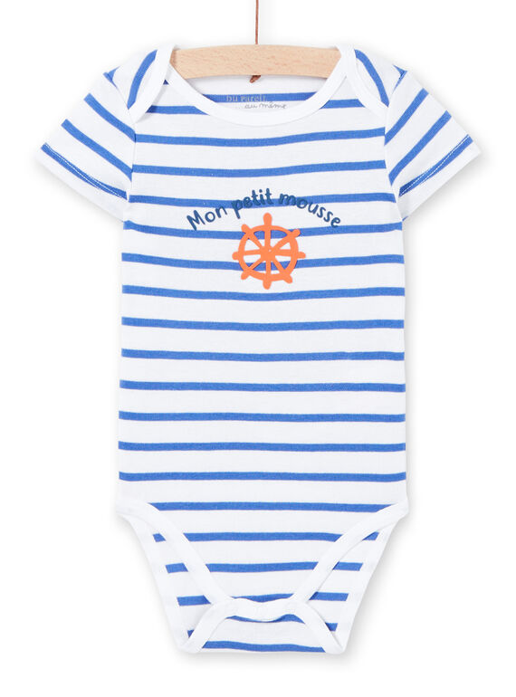 Body blanco, con estampado, para bebé niño LEGABODMOU / 21SH14G1BDL000