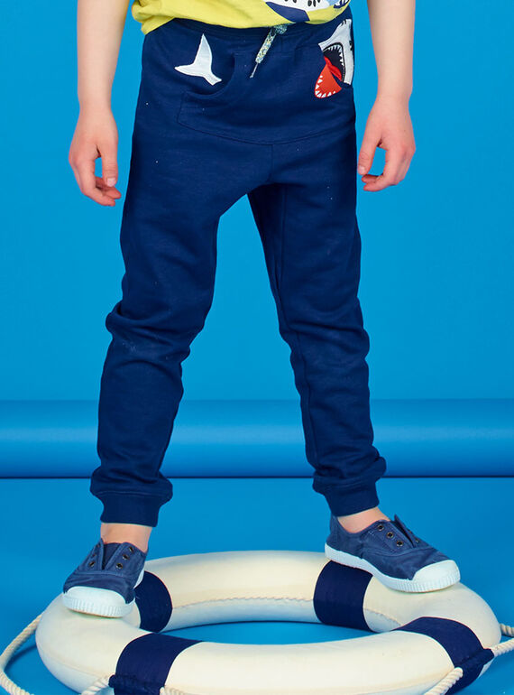 Pantalón de chándal azul marino - Niño LONAUJOG1 / 21S902P2JGB070