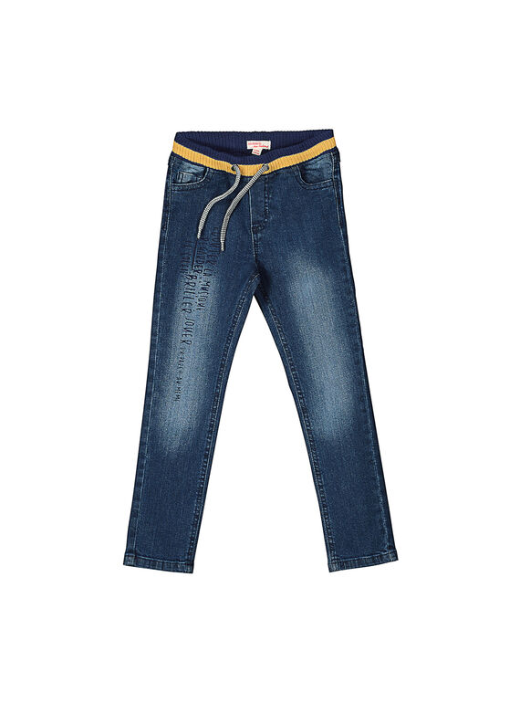Vaquero con cintura elástica para niño FOLIJEAN / 19S90221JEA704