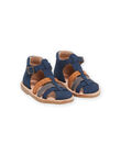 Sandalias de piel de color azul marino RUSANDBRIDE / 23KK3861D0E070